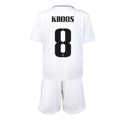 Dres Real Madrid Toni Kroos #8 Domaci za djecu 2022-23 Kratak Rukav (+ kratke hlače)